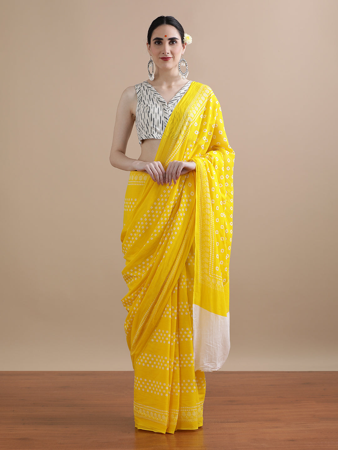 Mulmul Cotton Printed Saree