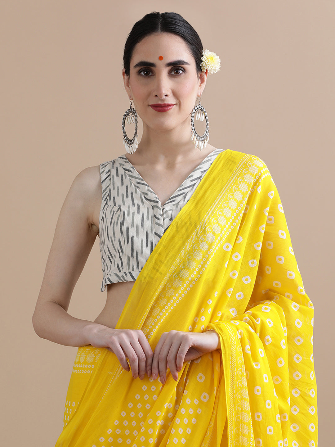 Mulmul Cotton Printed Saree