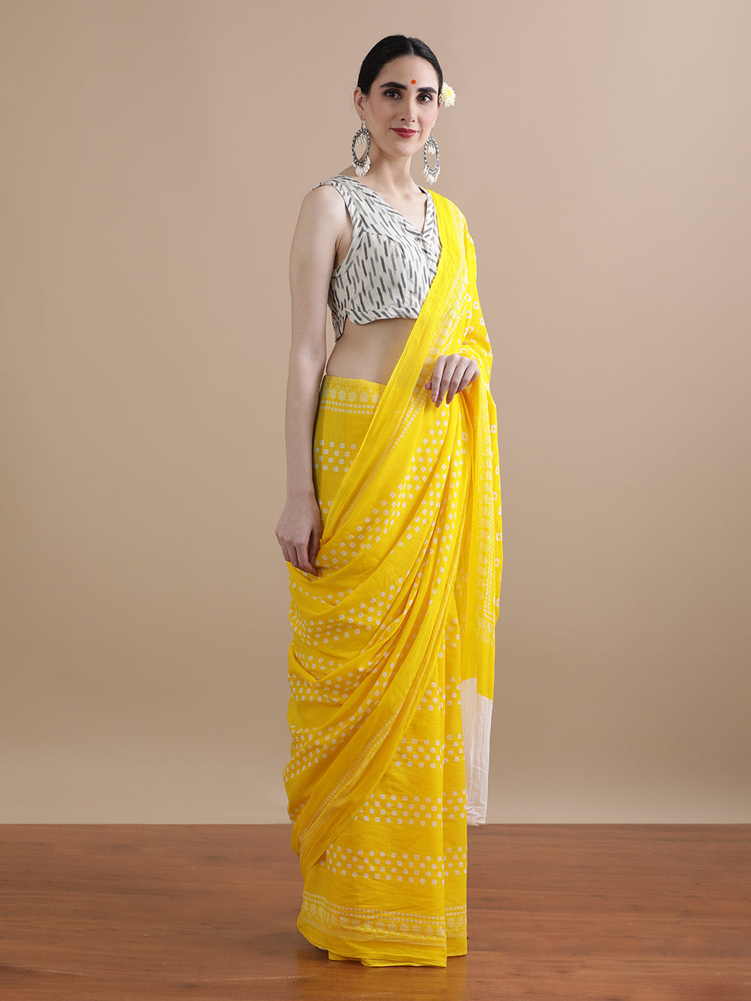 Mulmul Cotton Printed Saree