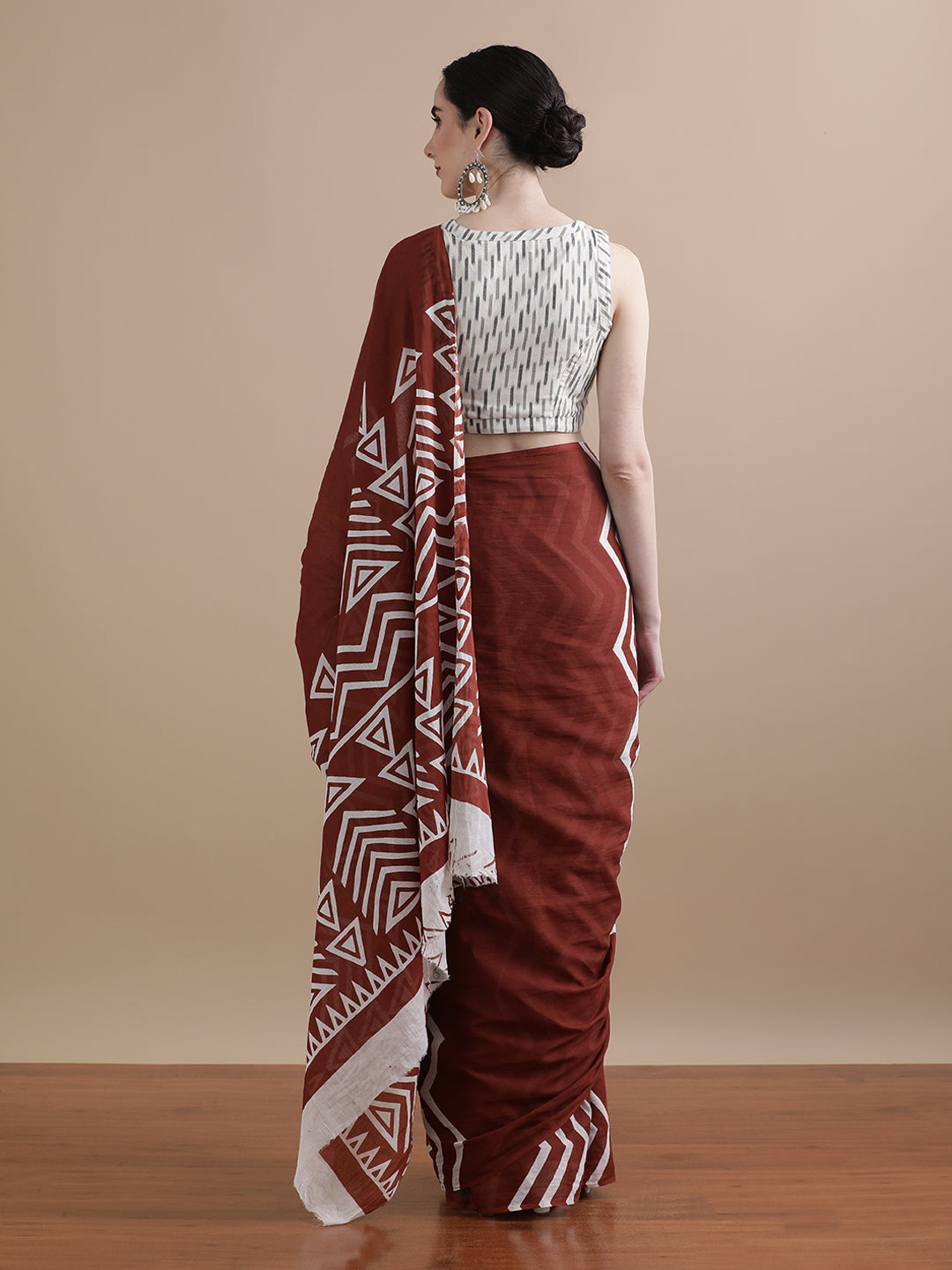 Mulmul Cotton Printed Saree