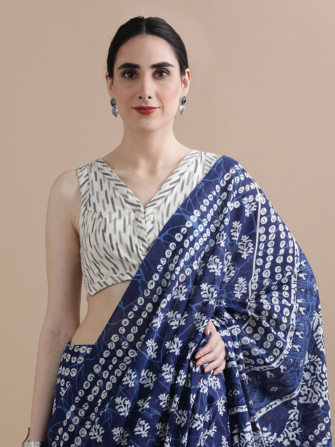 Mulmul Cotton Printed Saree