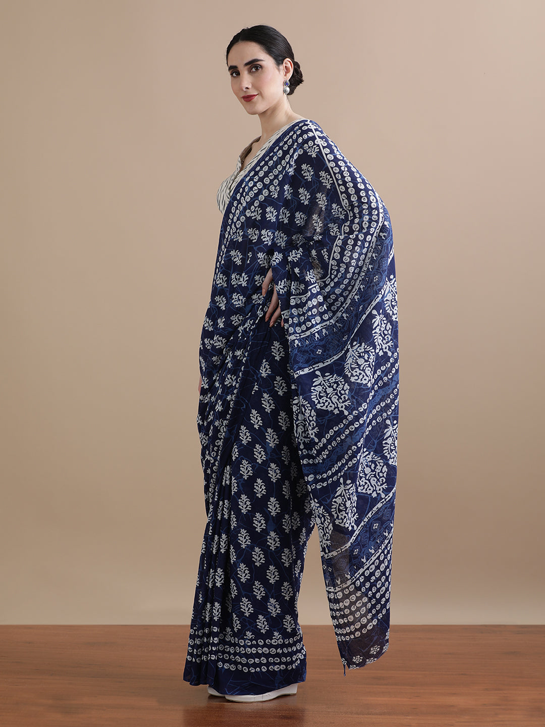 Mulmul Cotton Printed Saree