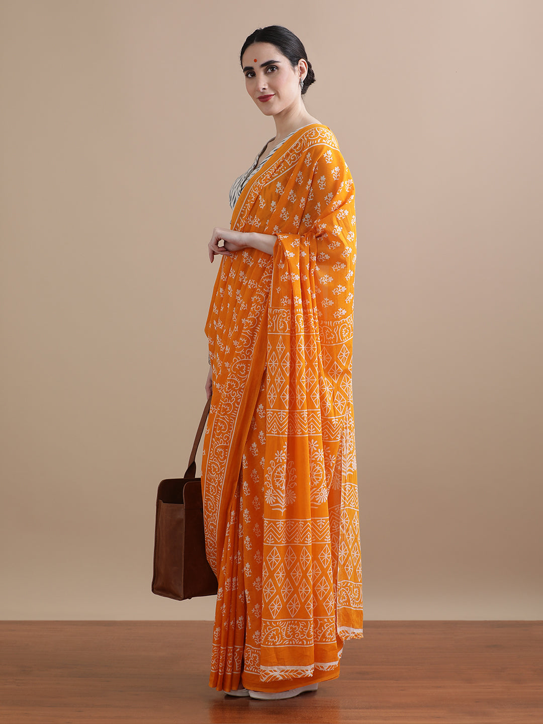 Mulmul Cotton Printed Saree