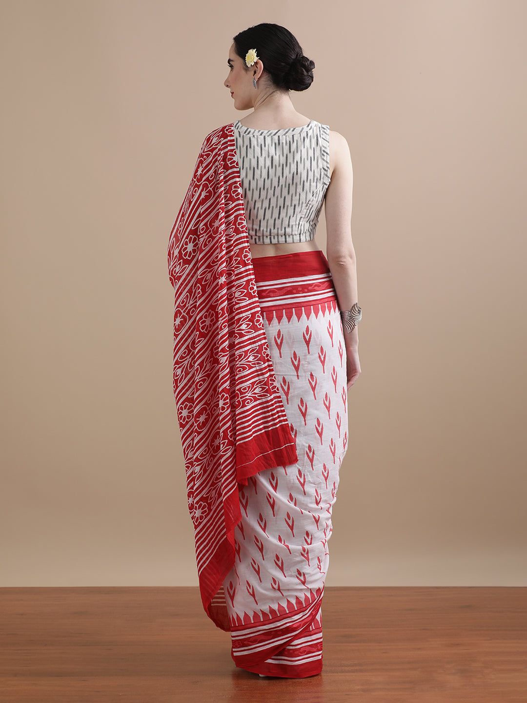 Mulmul Cotton Printed Saree