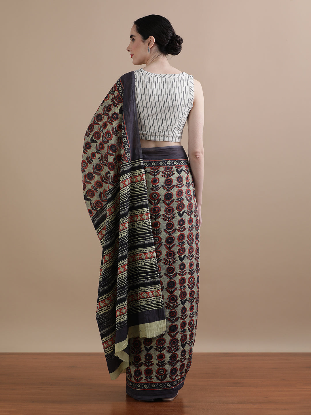 Mulmul Cotton Printed Saree