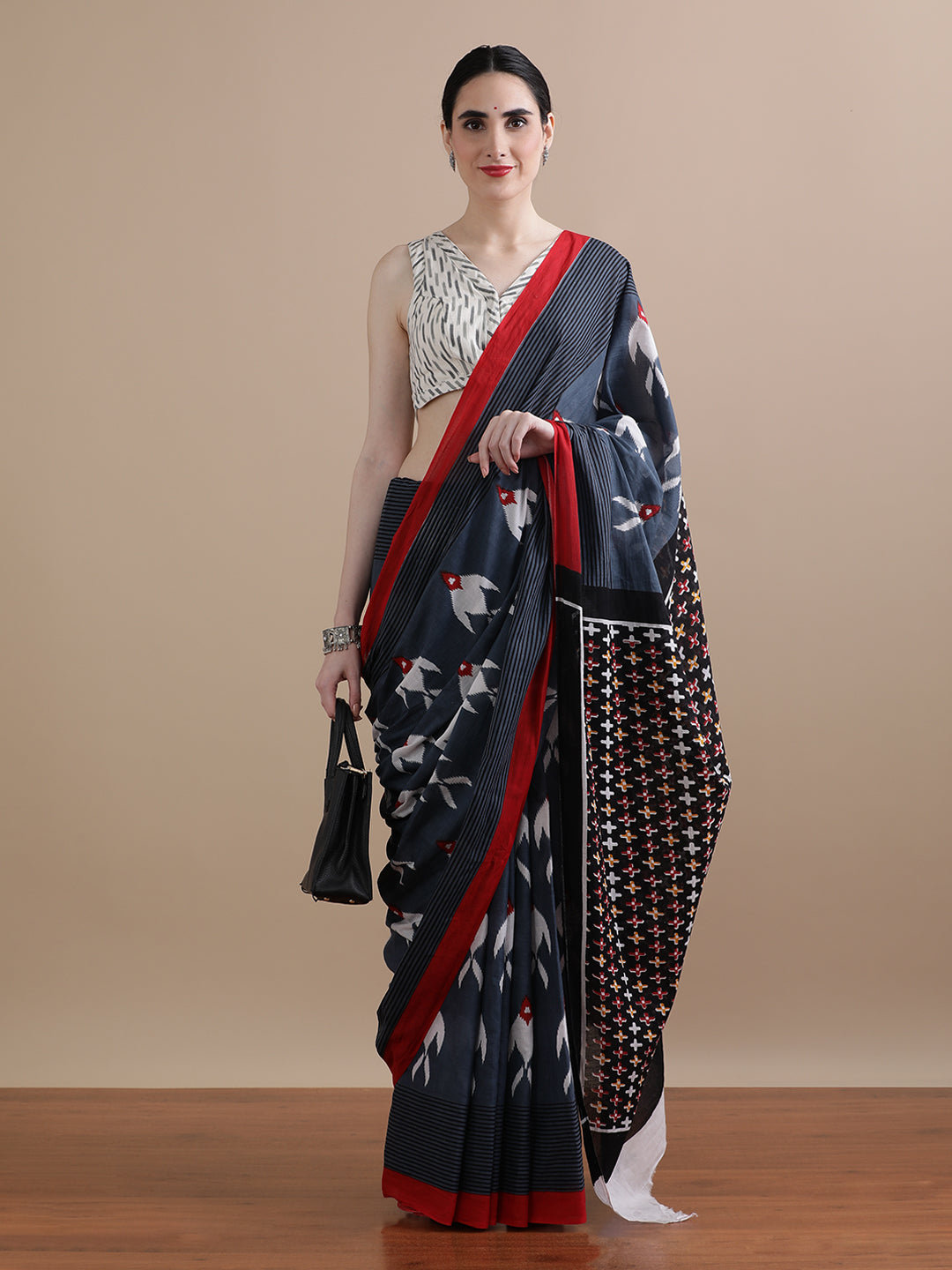 Mulmul Cotton Printed Saree