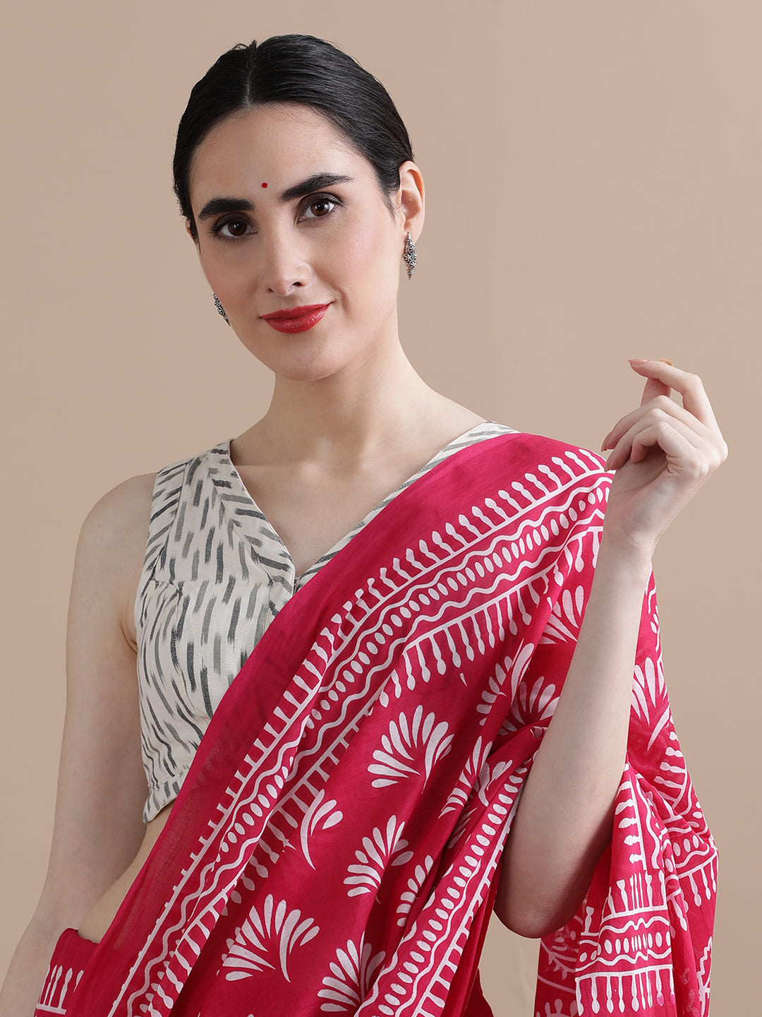 Mulmul Cotton Printed Saree