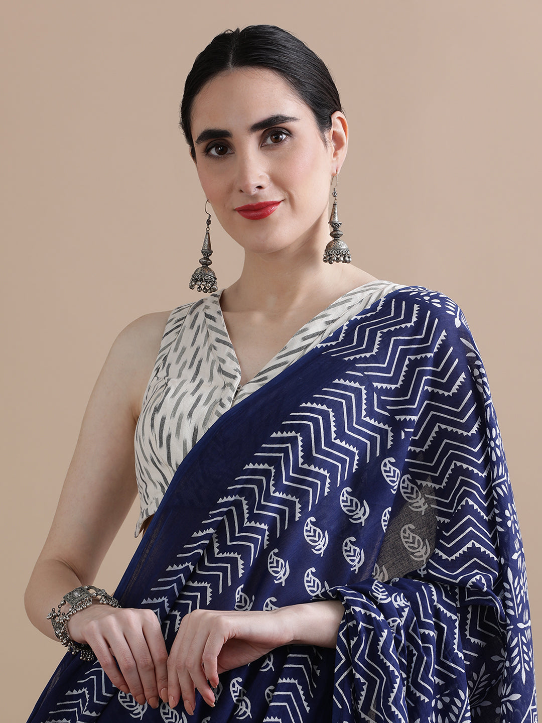 Mulmul Cotton Printed Saree