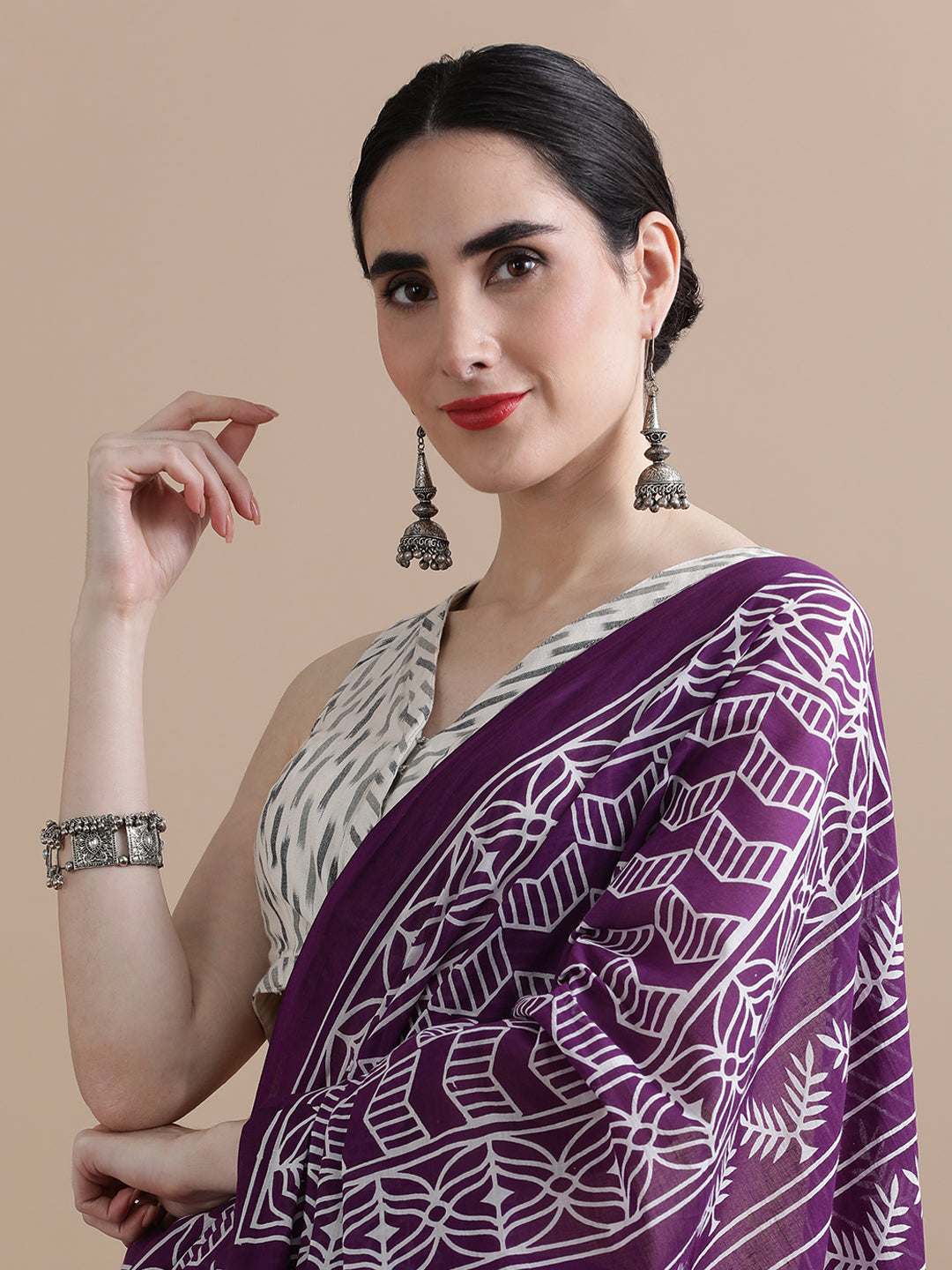 Mulmul Cotton Printed Saree