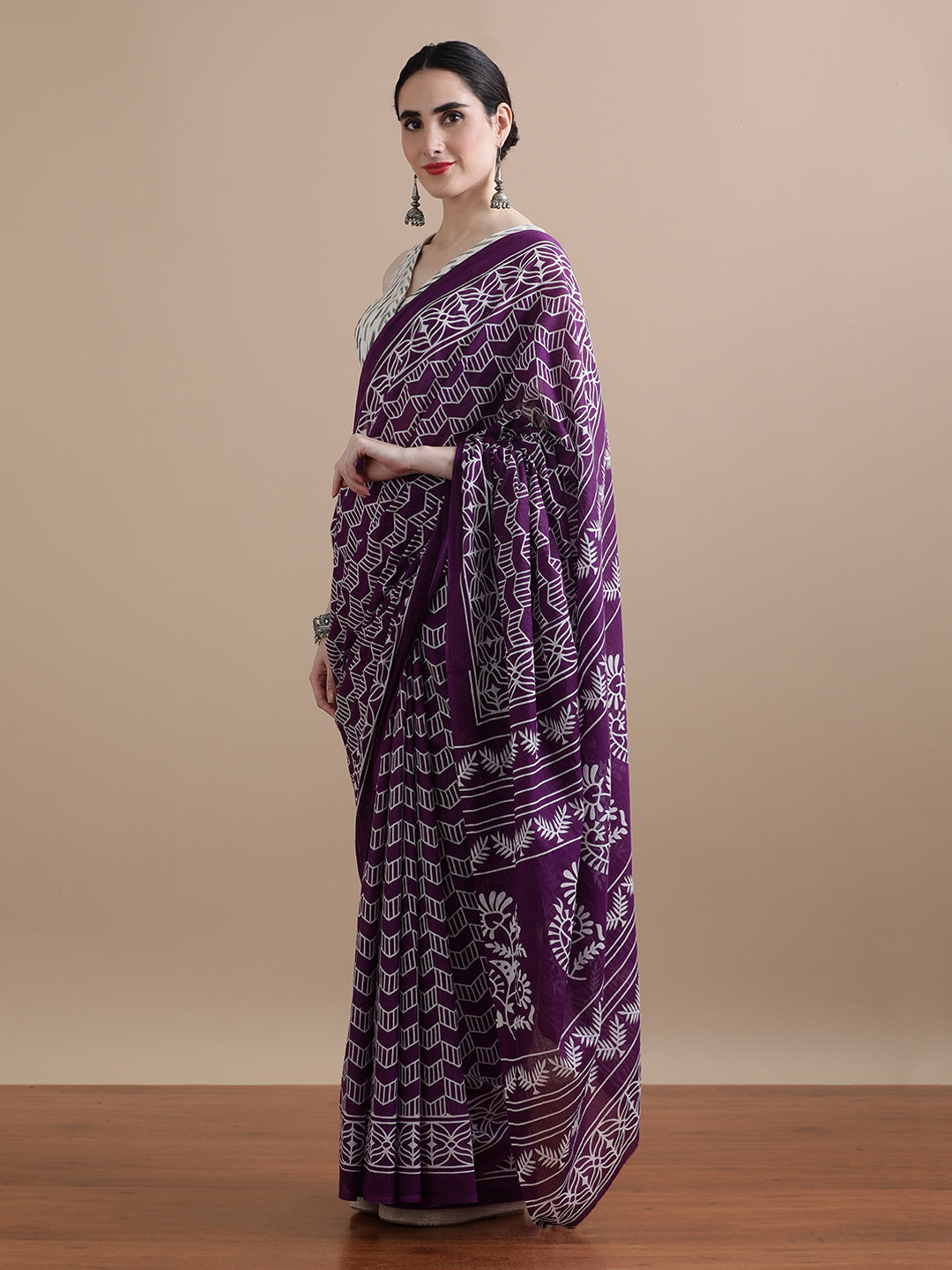 Mulmul Cotton Printed Saree