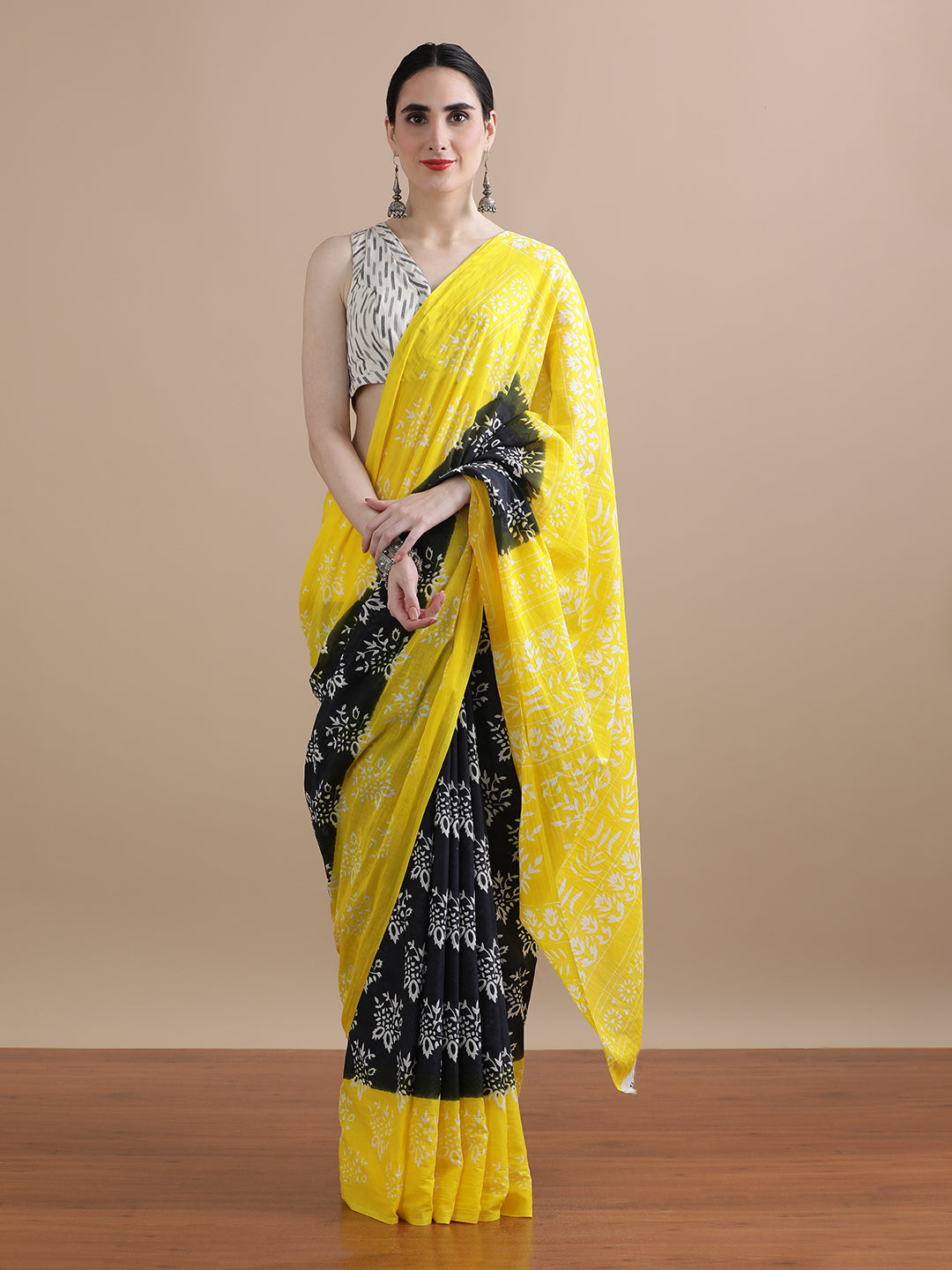 Mulmul Cotton Printed Saree