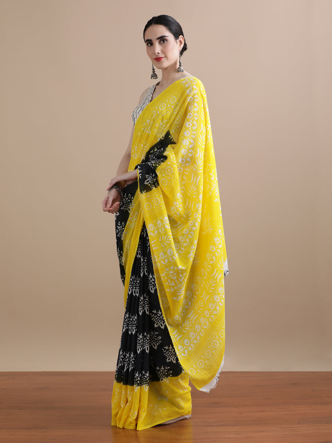 Mulmul Cotton Printed Saree