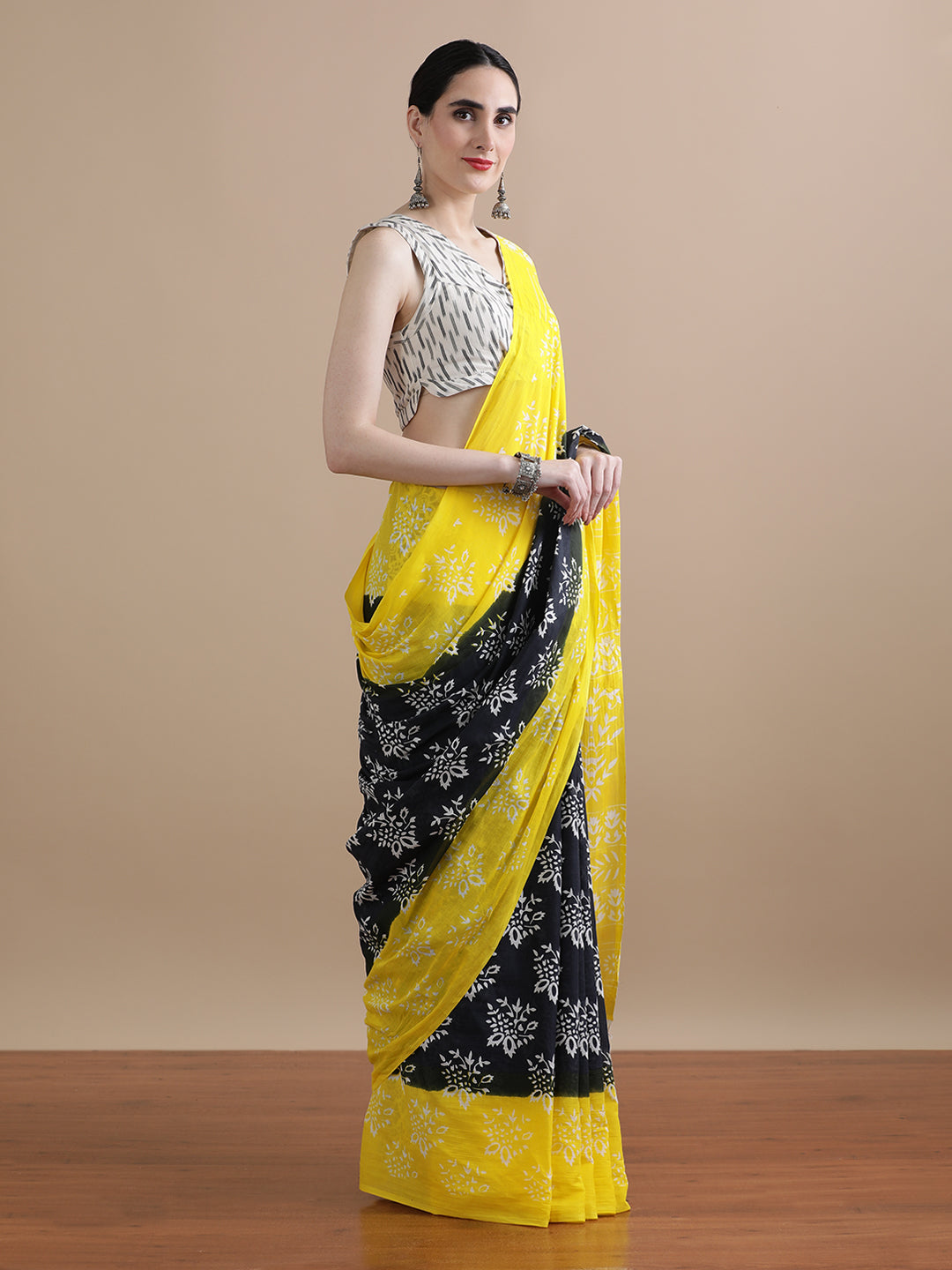 Mulmul Cotton Printed Saree