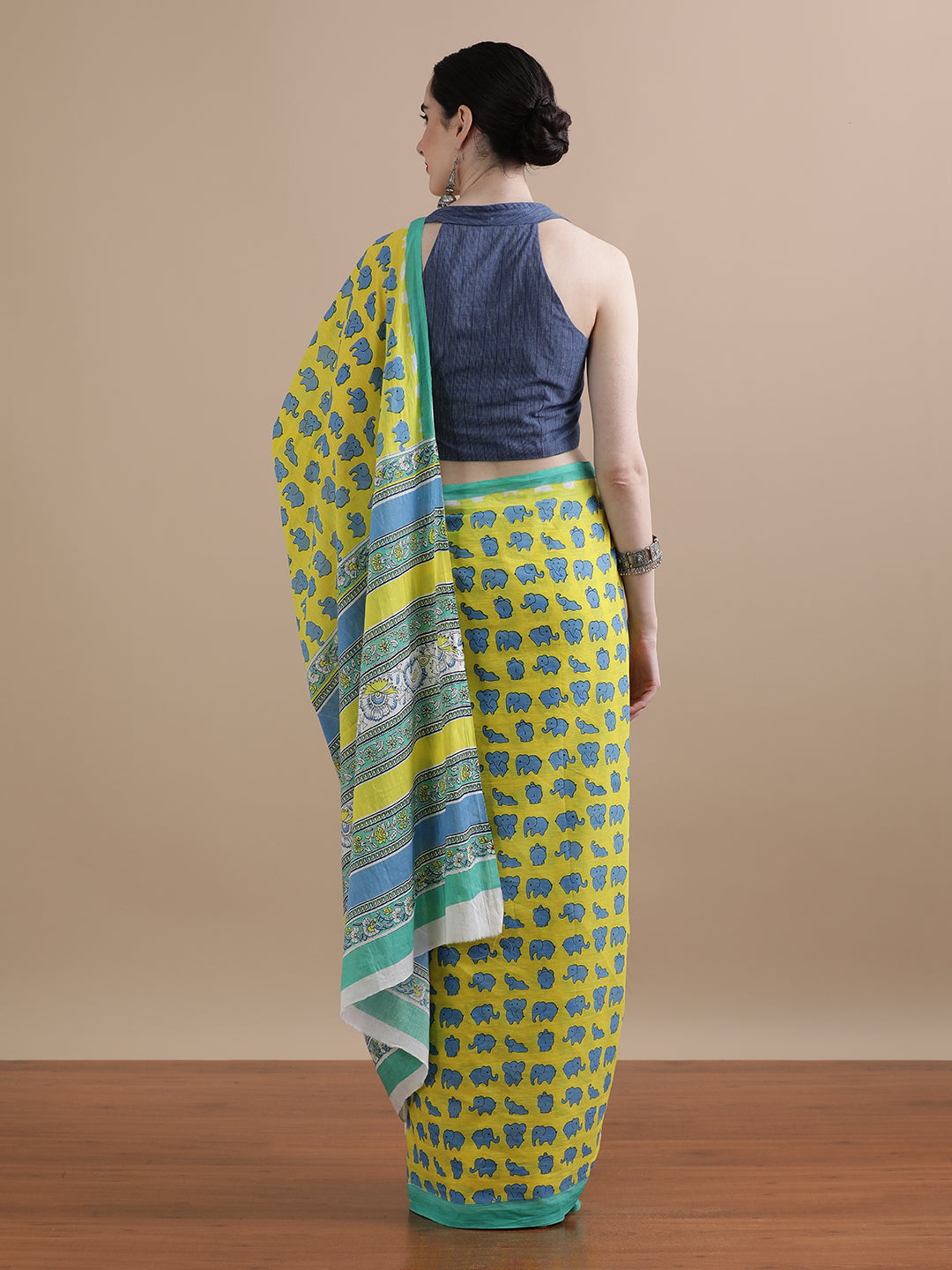 Mulmul Cotton Printed Saree