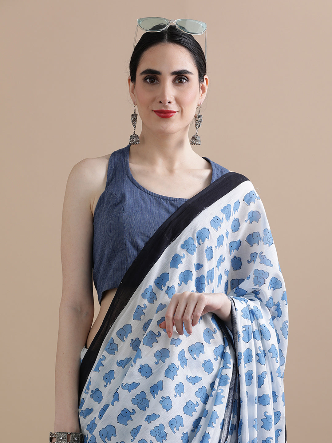 Mulmul Cotton Printed Saree