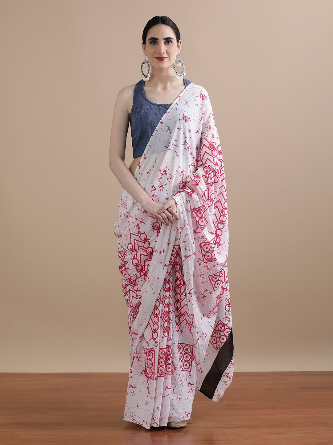 Mulmul Cotton Printed Saree