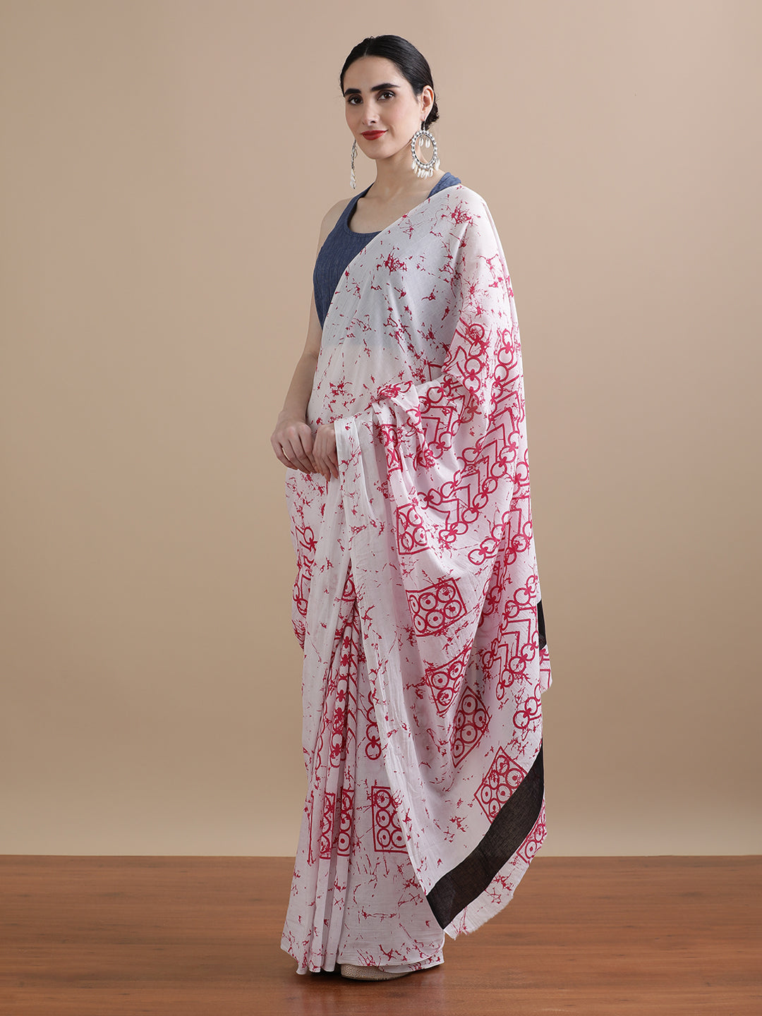 Mulmul Cotton Printed Saree