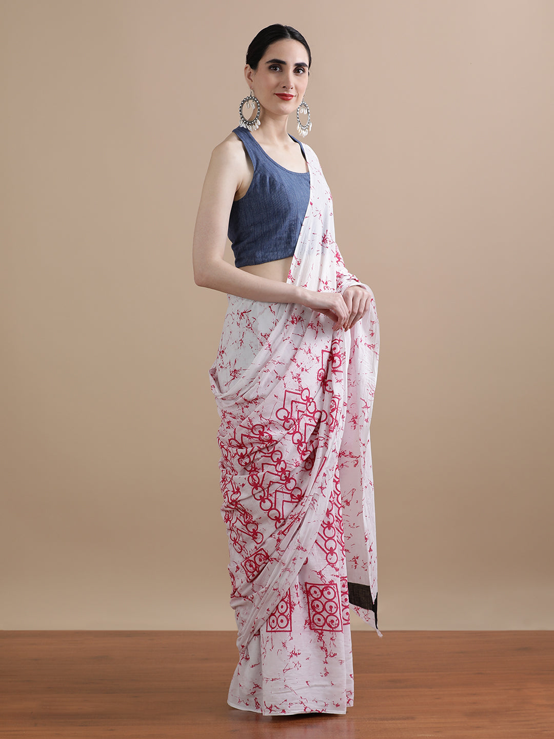 Mulmul Cotton Printed Saree