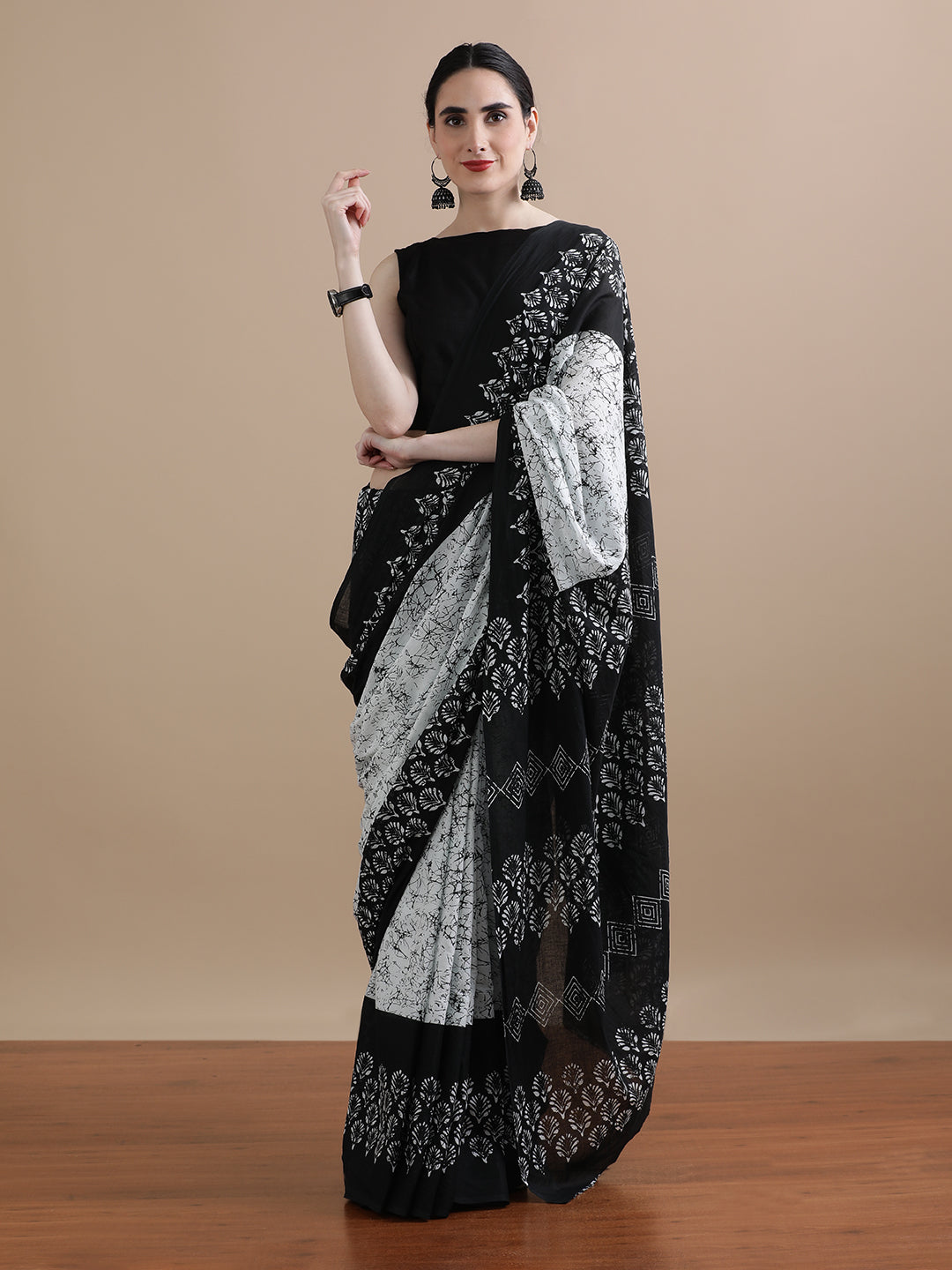 Mulmul Cotton Printed Saree