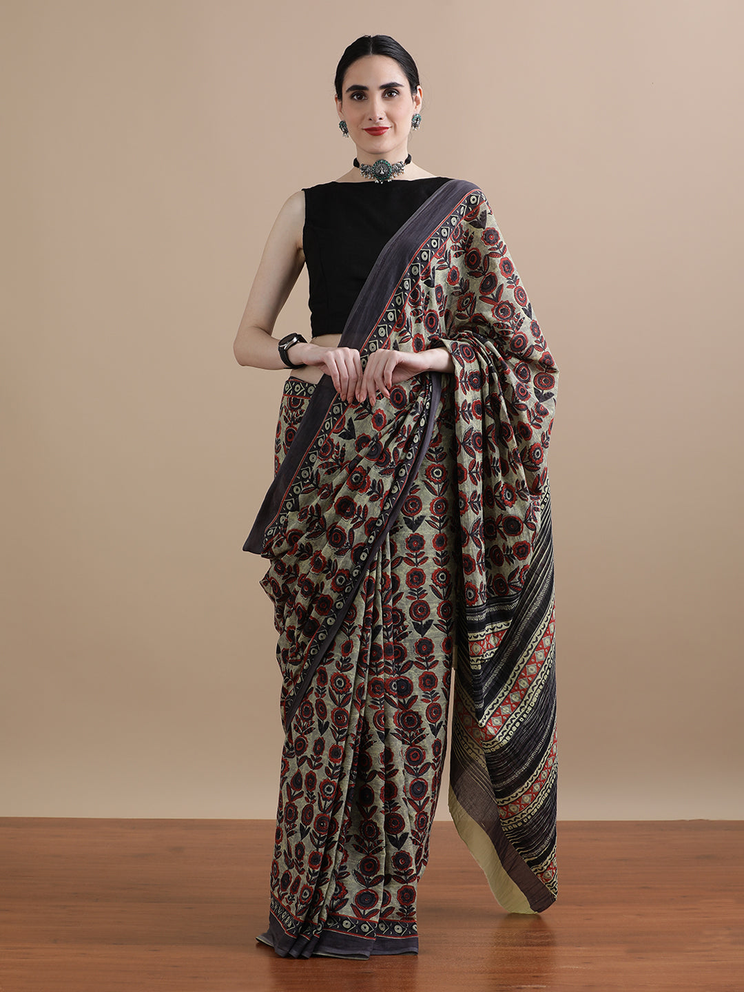 Mulmul Cotton Printed Saree