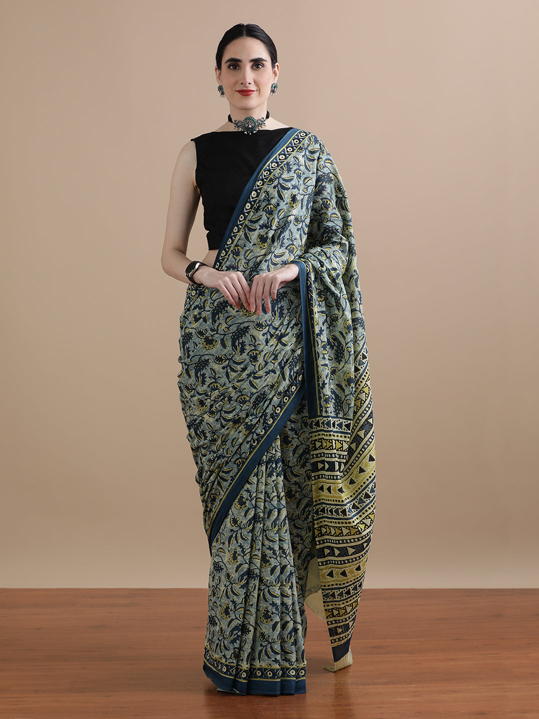 Mulmul Cotton Printed Saree