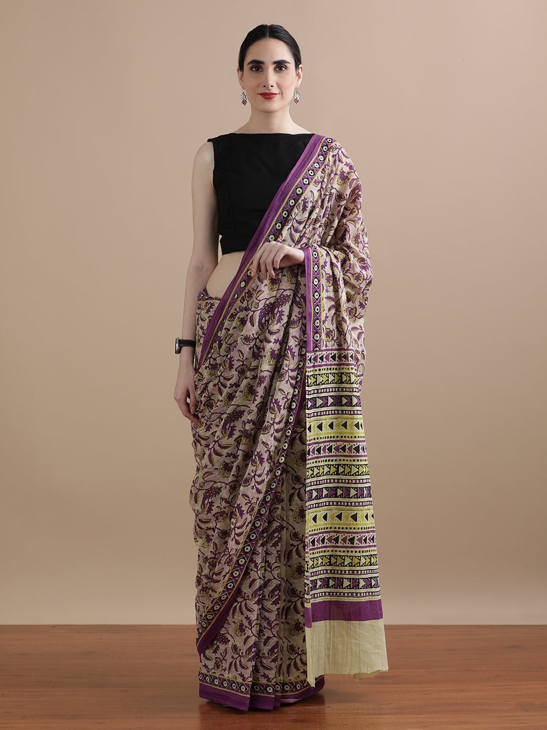 Mulmul Cotton Printed Saree