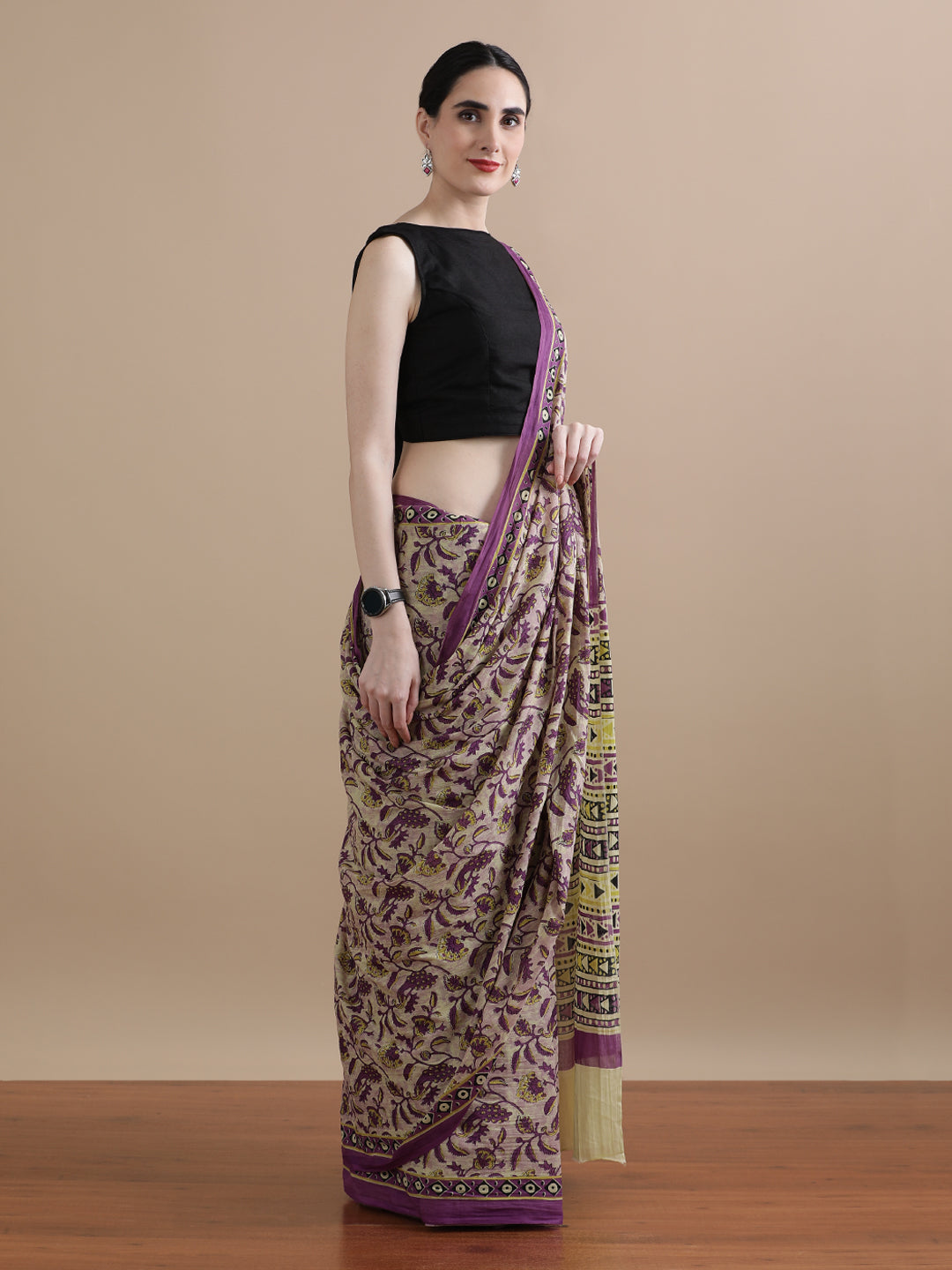 Mulmul Cotton Printed Saree