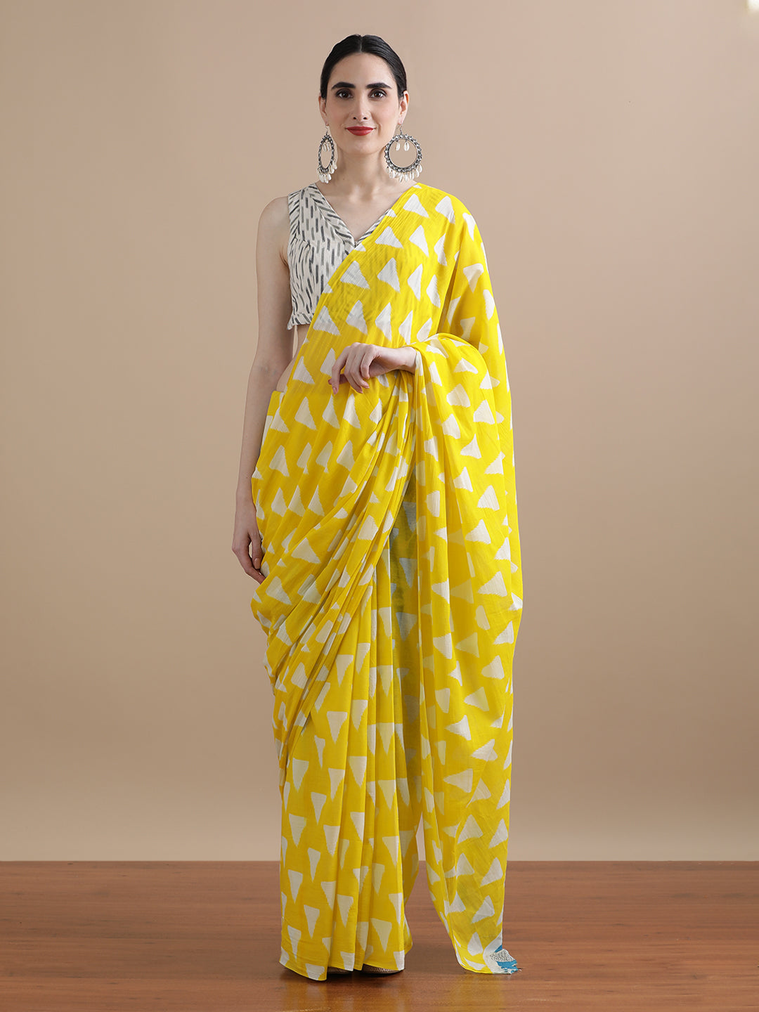 Mulmul Cotton Printed Saree