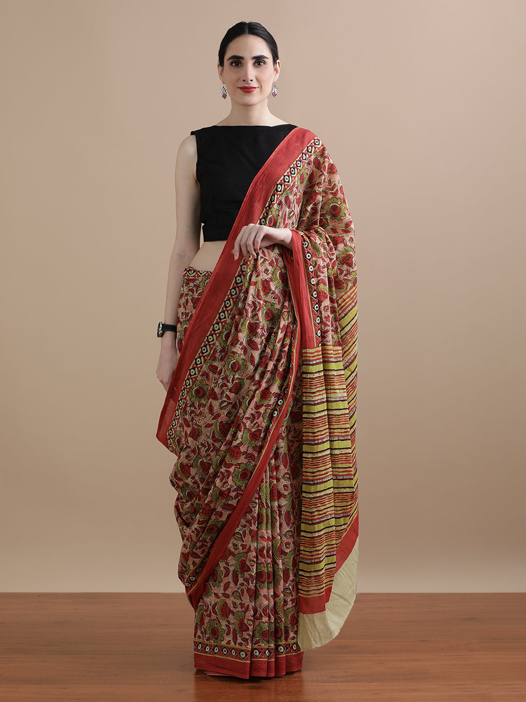 Mulmul Cotton Printed Saree