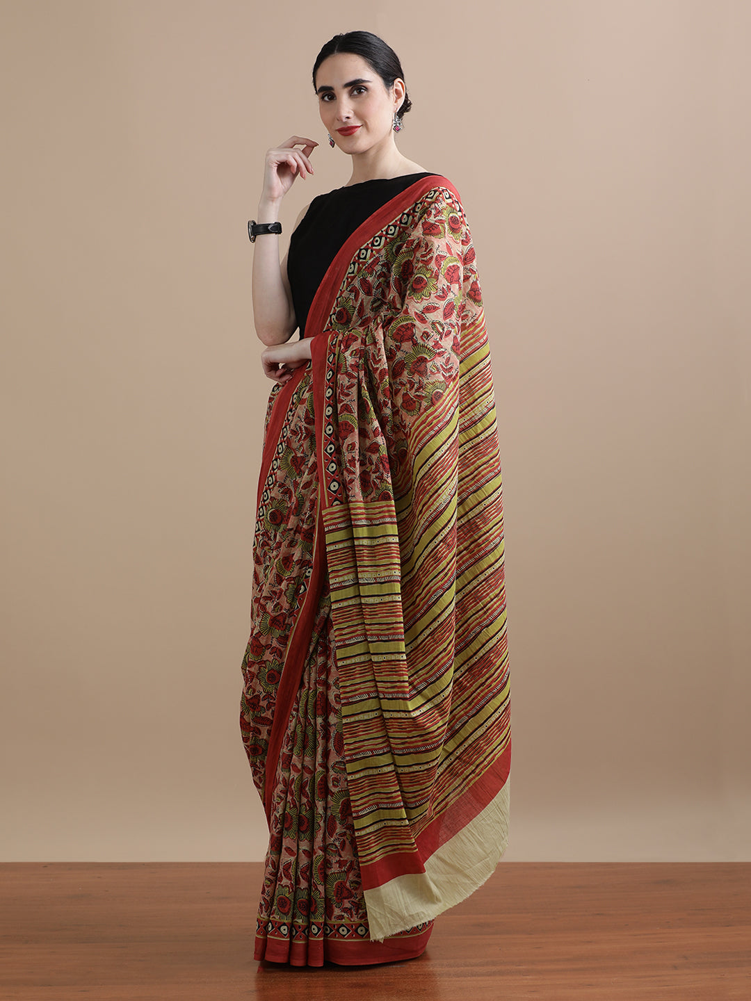 Mulmul Cotton Printed Saree