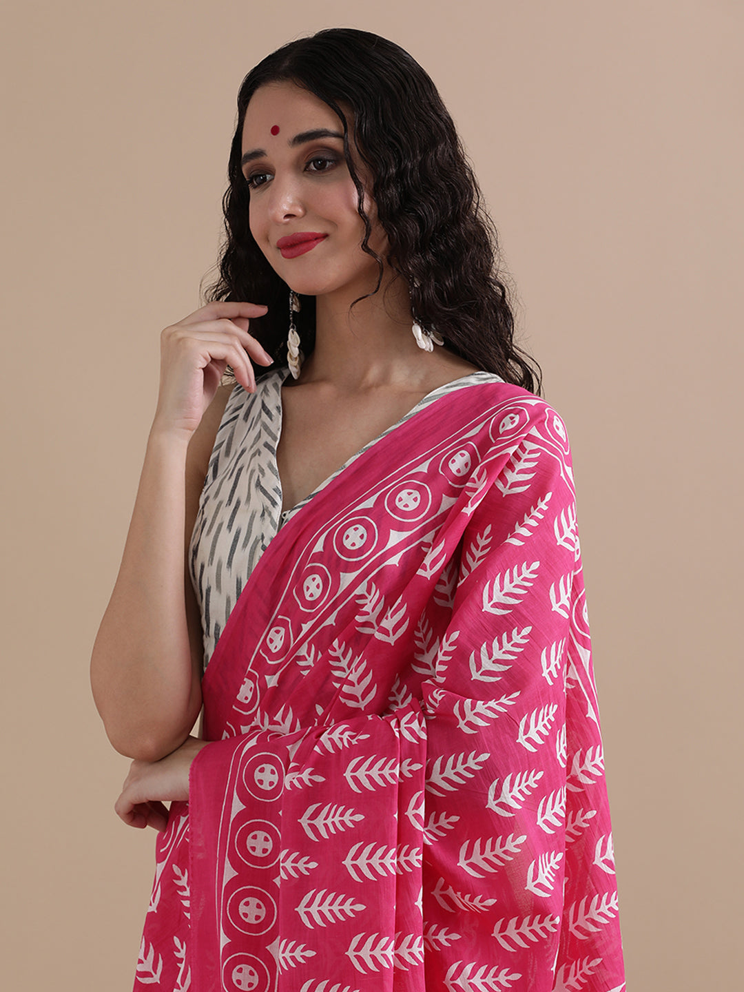 Mulmul Cotton Printed Saree