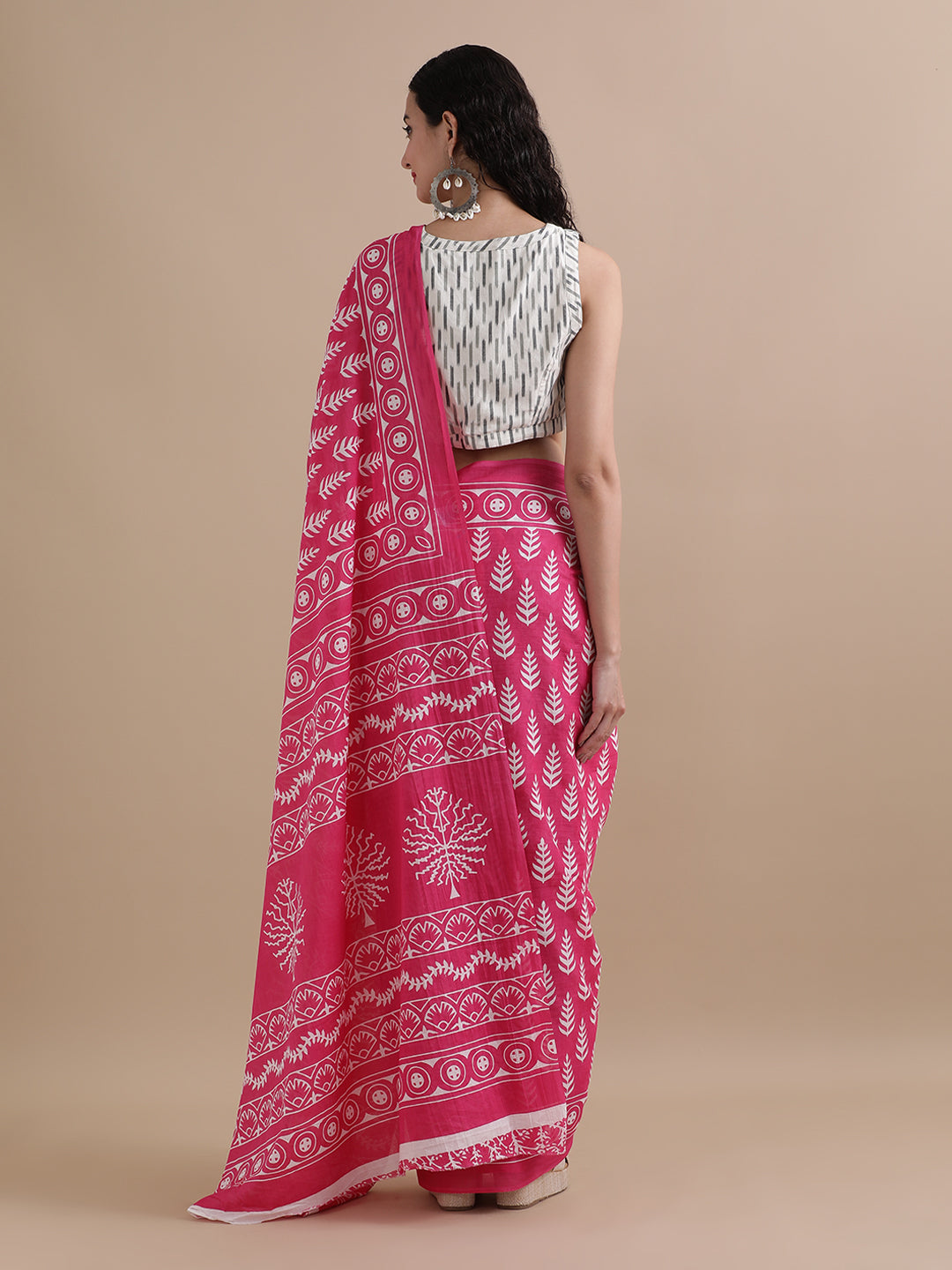 Mulmul Cotton Printed Saree