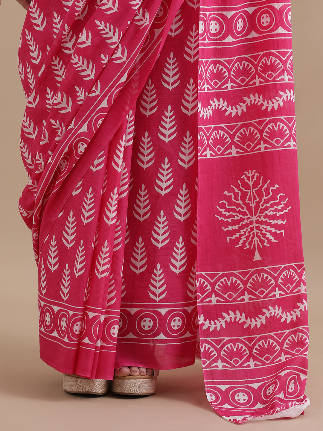 Mulmul Cotton Printed Saree