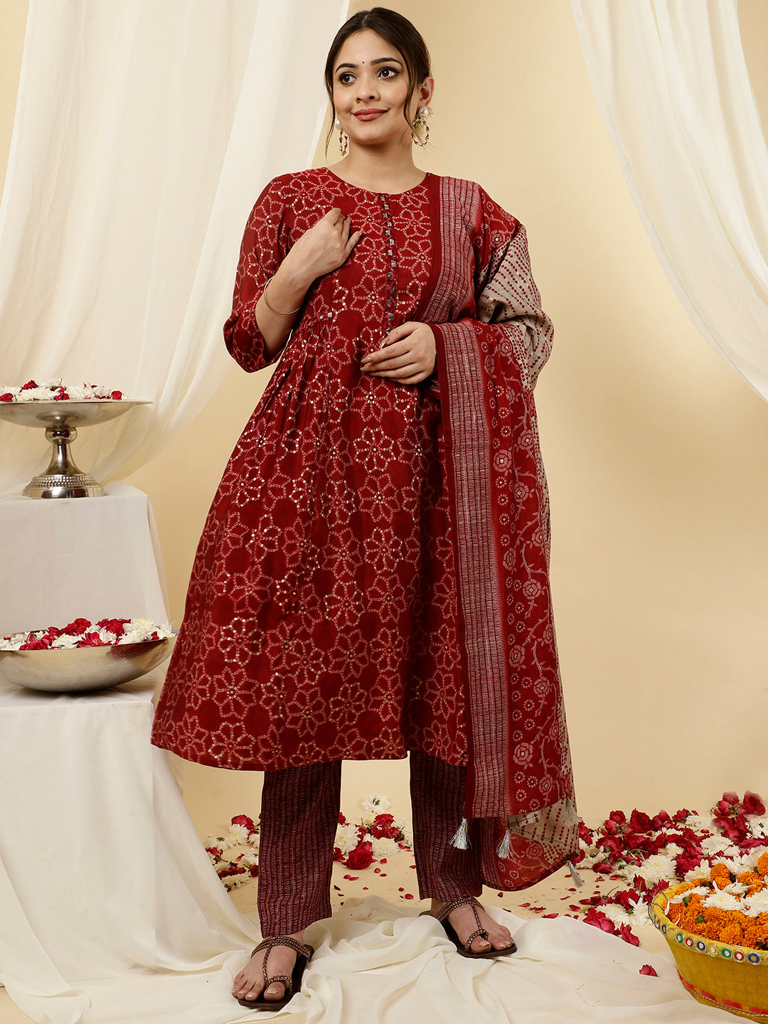 Buy Lakhani Bandhani vol 3 Pure Cotton Print Wholesale Dress Material  Collection