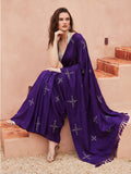 Floral Muslin Cotton Saree with Unstiched Blouse