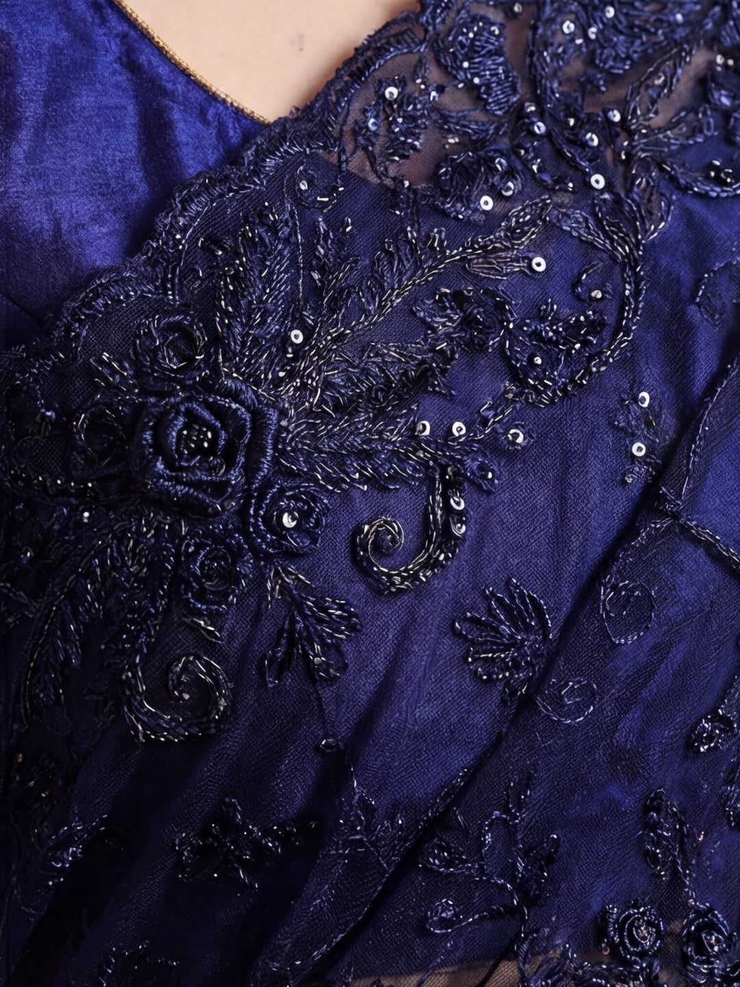 Embroidered Net Party Wear Saree