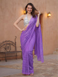 Embellished Premium Georgette Saree with Unstiched Blouse