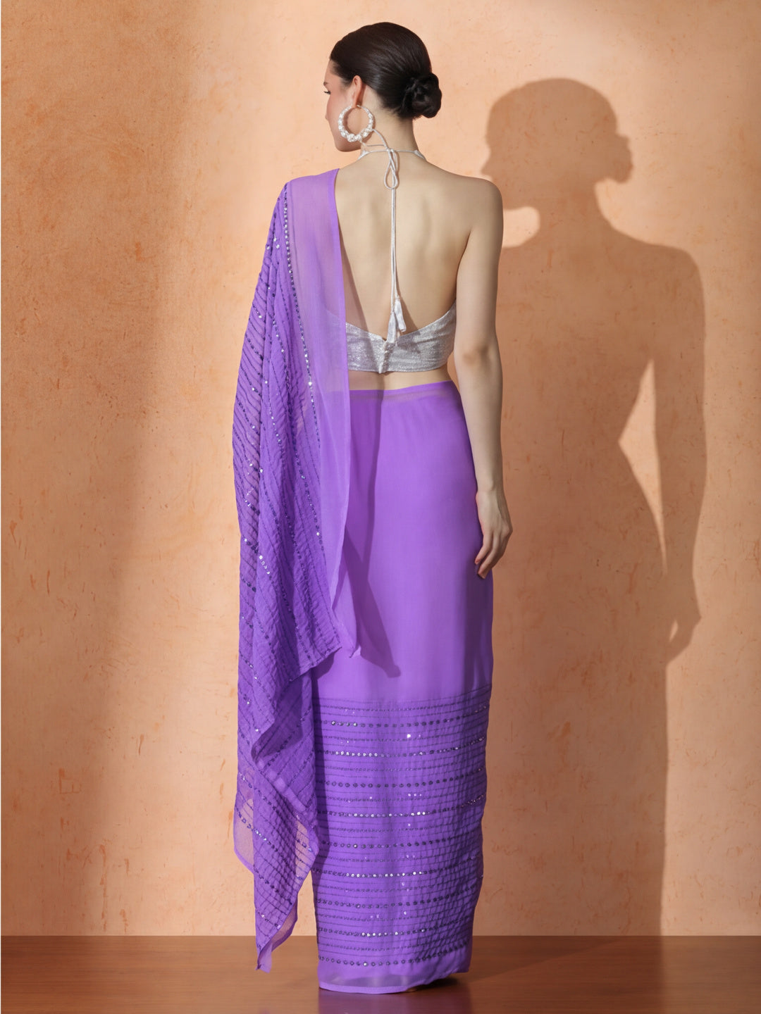 Embellished Premium Georgette Saree with Unstiched Blouse