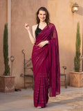 Embellished Premium Georgette Saree with Unstiched Blouse