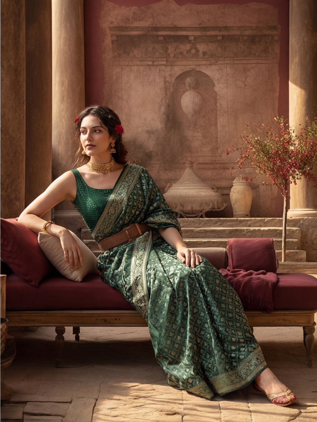 Silk Banarasi Zari Woven Saree