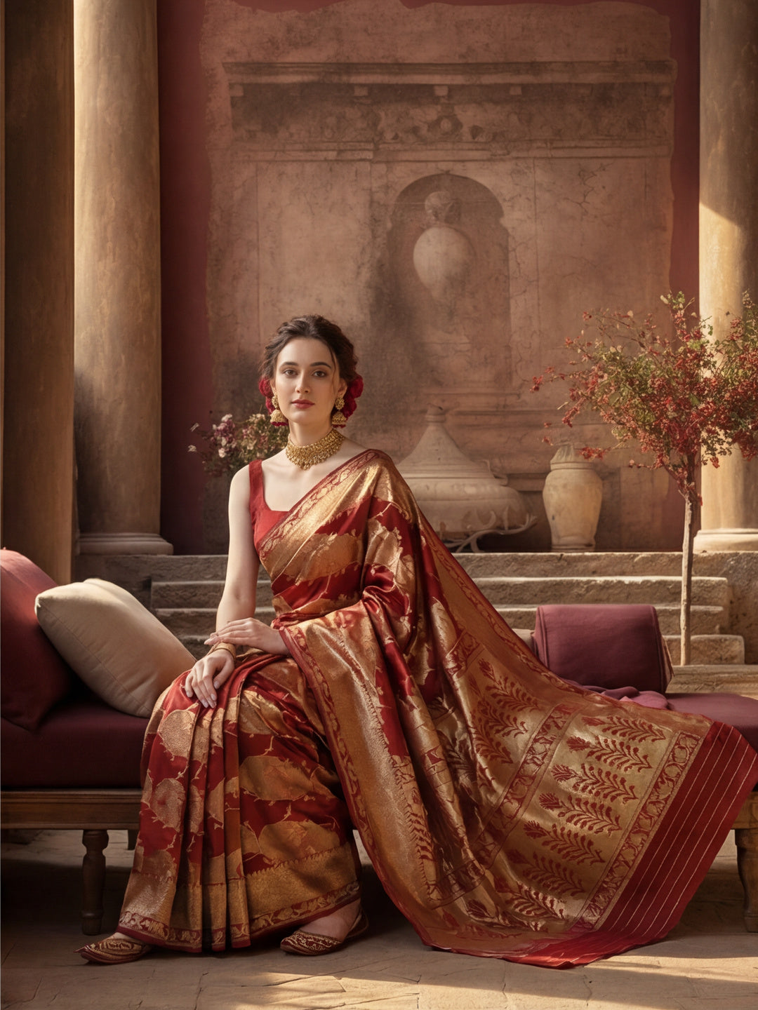 Silk Banarasi Zari Woven Heavy Saree