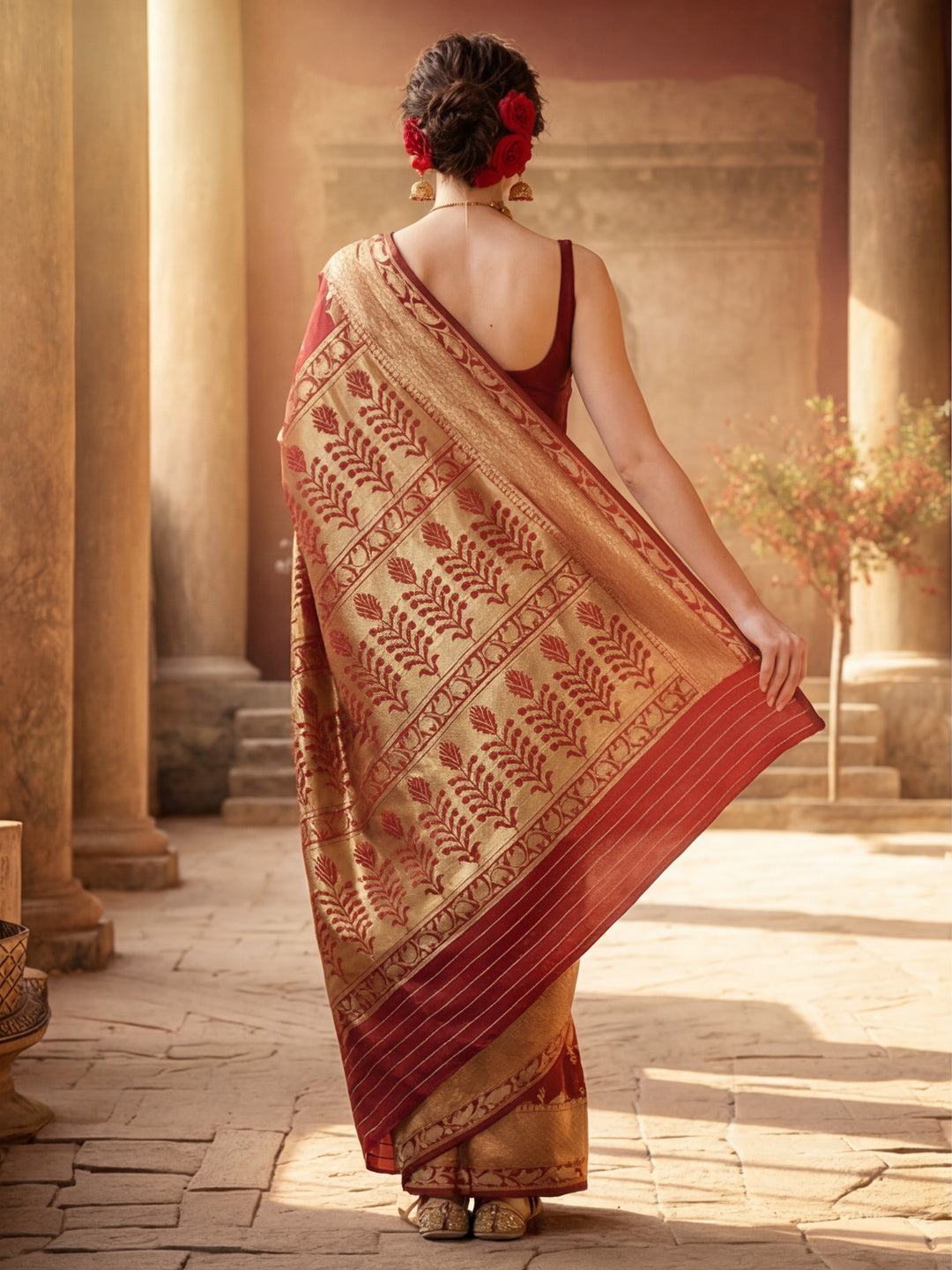 Silk Banarasi Zari Woven Heavy Saree