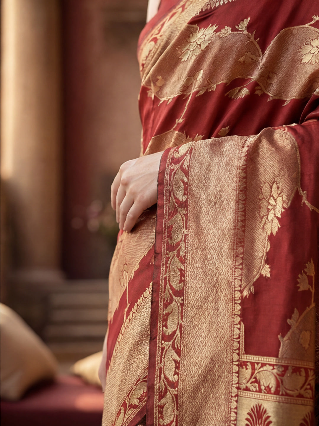 Silk Banarasi Zari Woven Heavy Saree