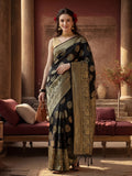 Silk Blend Zari Woven Design Banarasi Saree