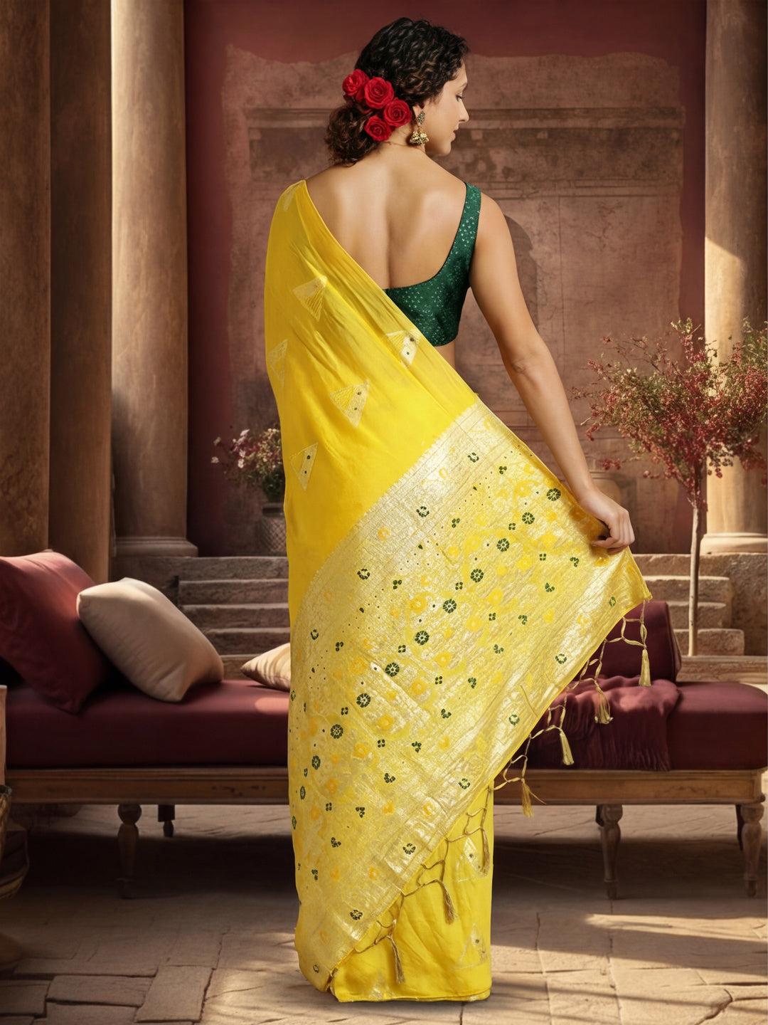 Silk Banarasi Zari Woven Heavy Saree