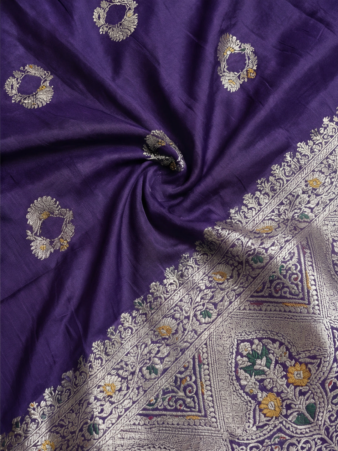 Silk Blend Banarasi Zari Woven Saree