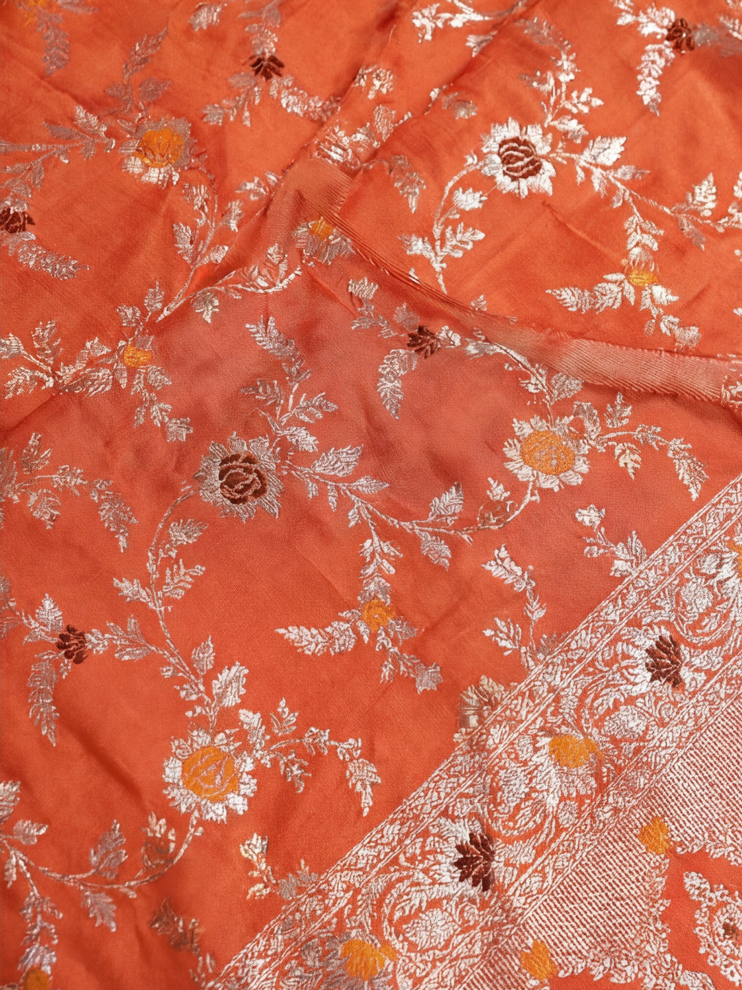 Heavy Banarasi Zari Woven Silk Blend Saree