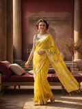 Heavy Banarasi Zari Woven Silk Blend Saree