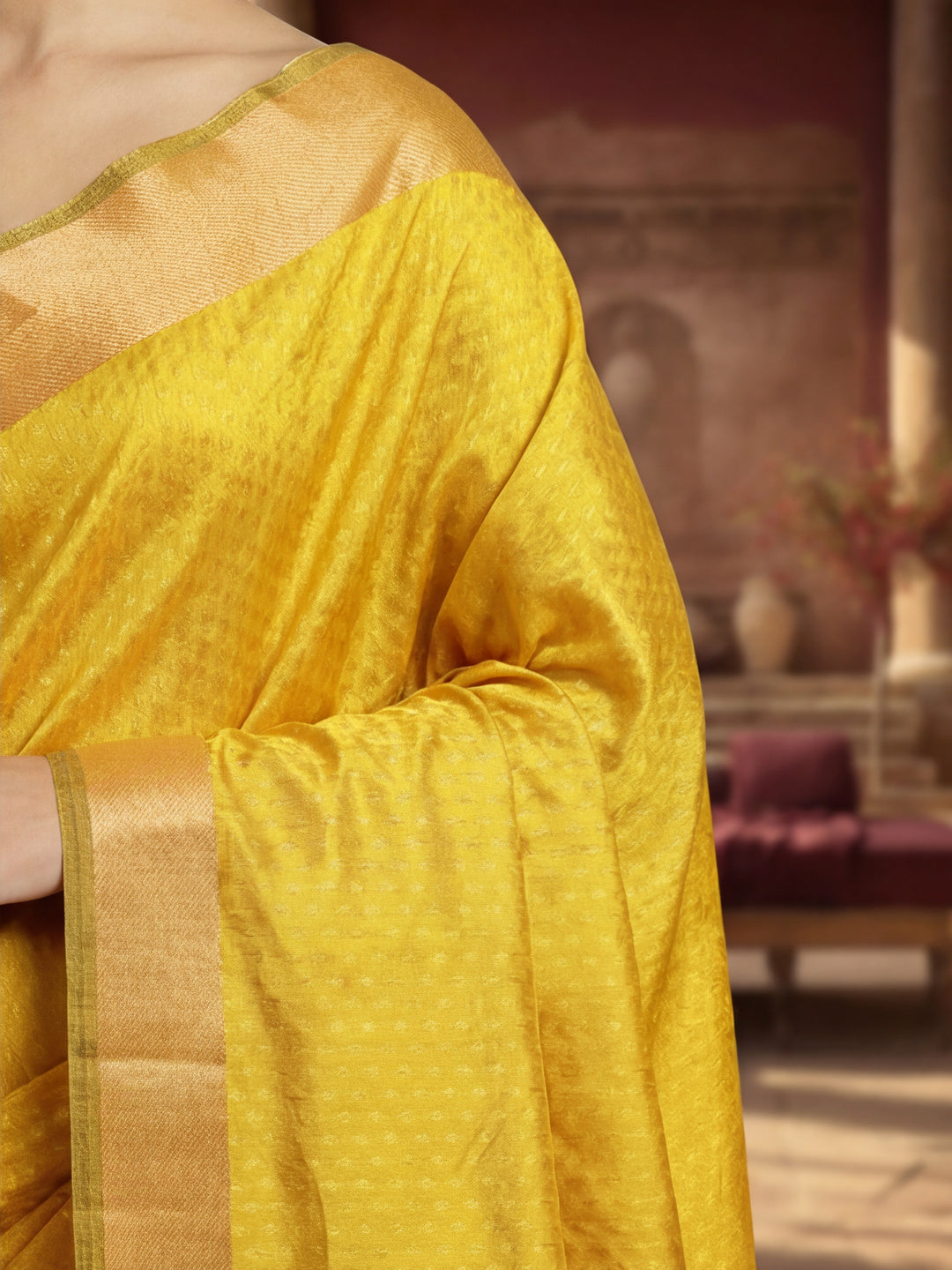 Zari Woven Design Banarasi Organza Saree