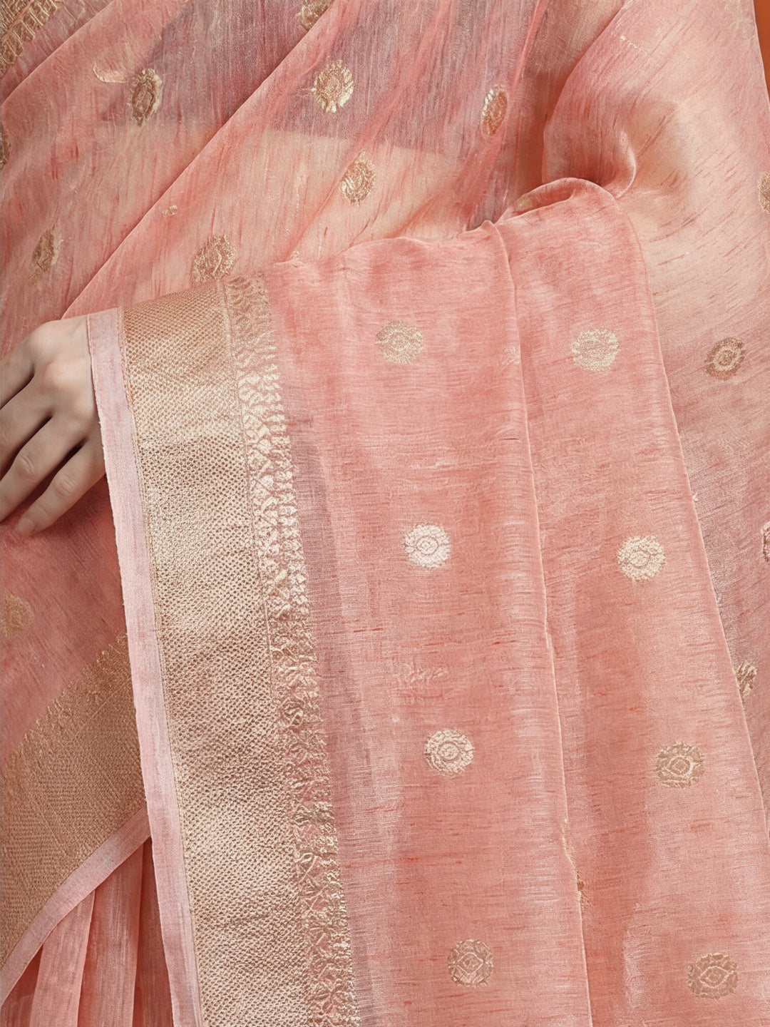 Zari Woven Banarasi Organza Saree